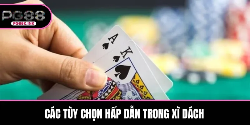 Các tùy chọn hấp dẫn trong Xì Dách